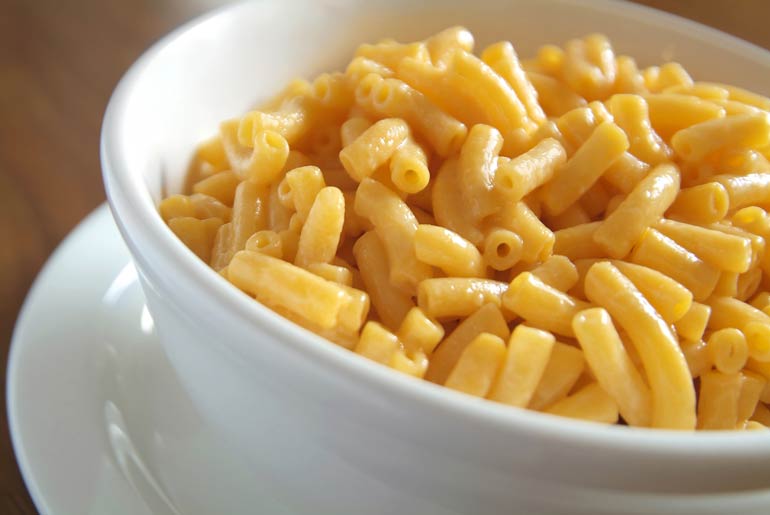 Our mac-n-cheese comes from the same box you buy at home