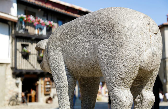 Statue of St. Anthony’s Pig, La Alberca, Spain