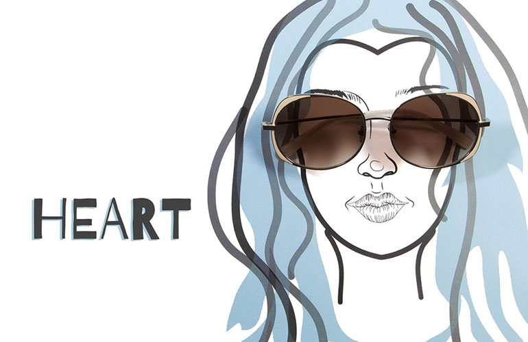 Best sunglasses for a heart-shaped face: