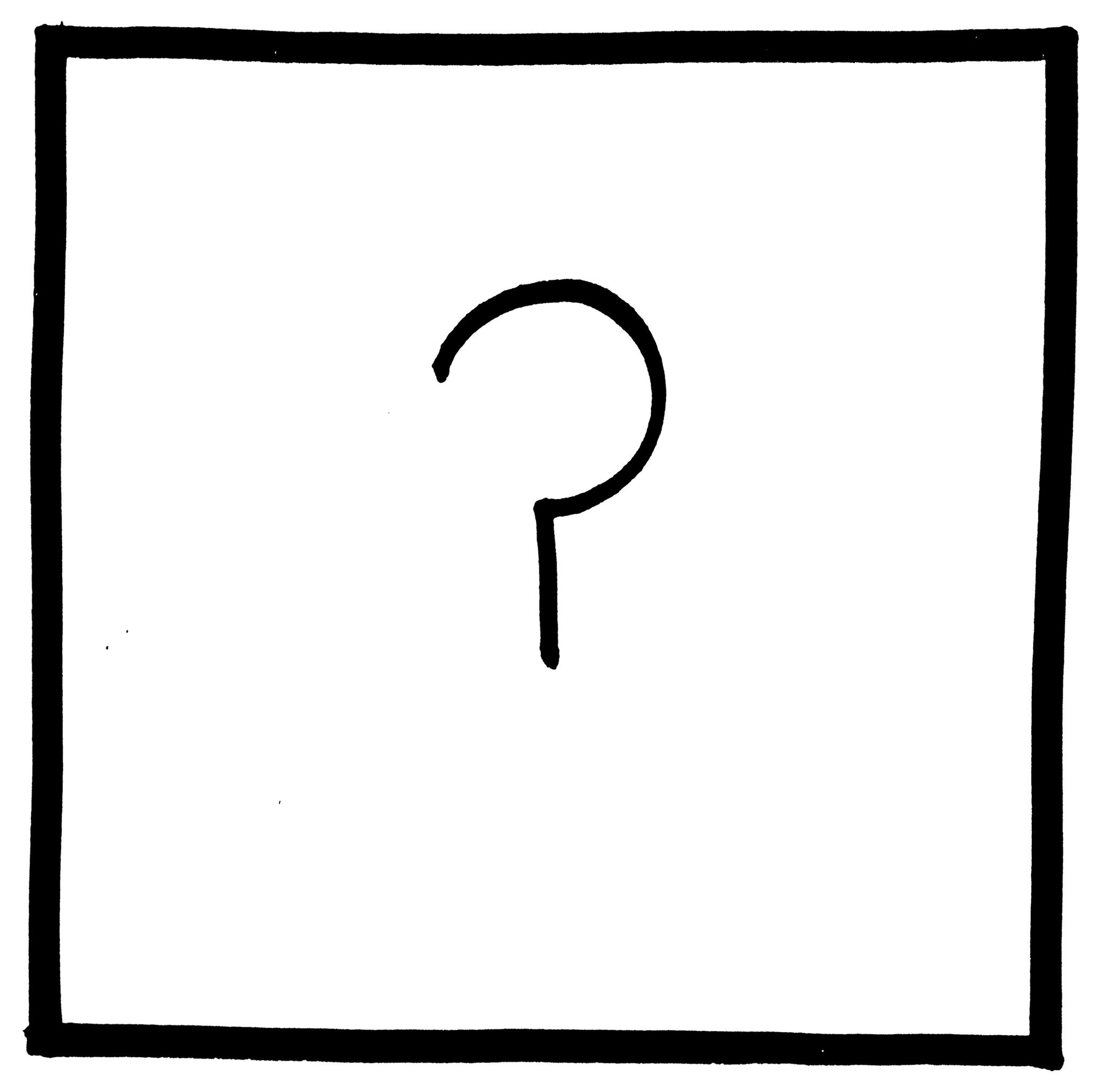 Could this really be a dot-free question mark?