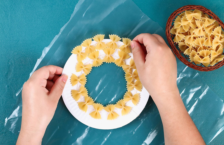 Pasta wreath