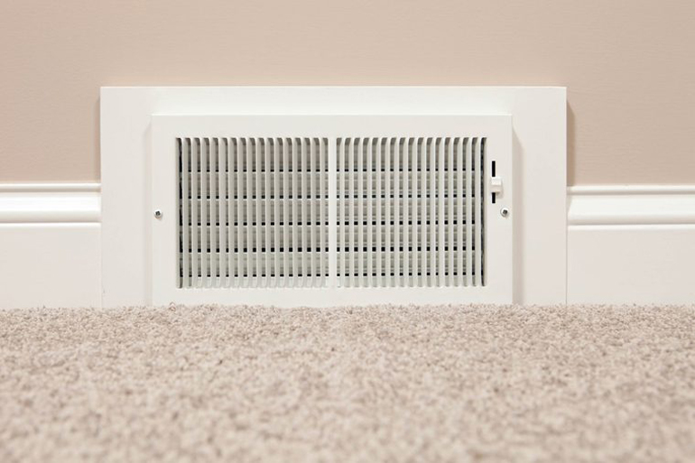 Contaminated heating and cooling vents