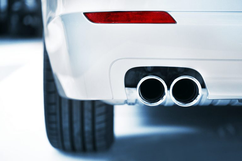Muffler on the wrong side