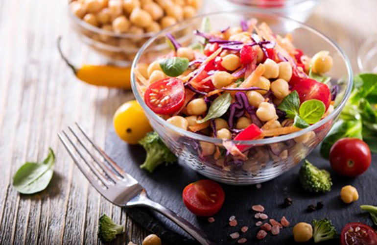 Order a salad before ordering anything else on the menu