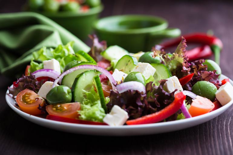But remember: salads shouldn’t be filled with unhealthy fat