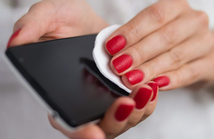 Using Windex to clean your screen