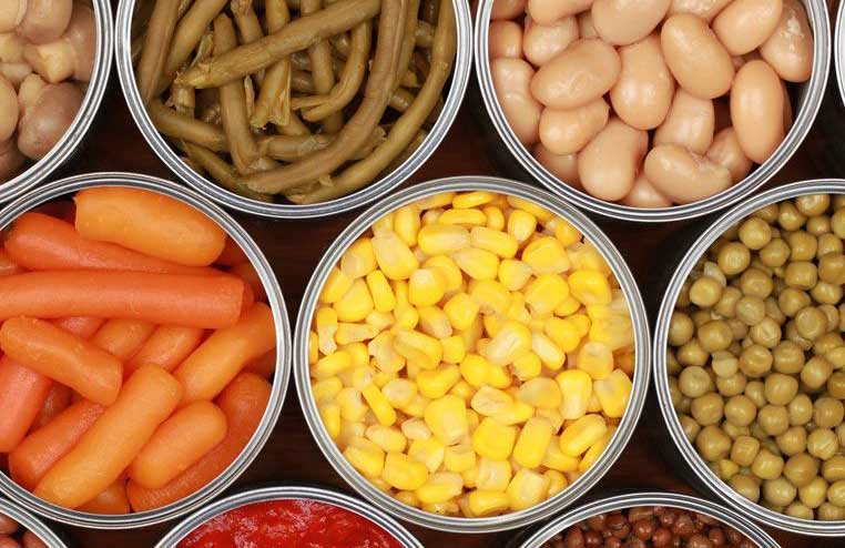 Canned vegetables