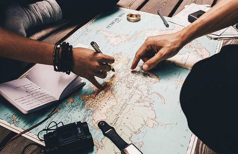 Draw a map