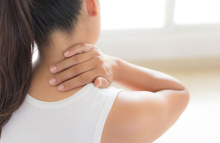 You may experience neck pain
