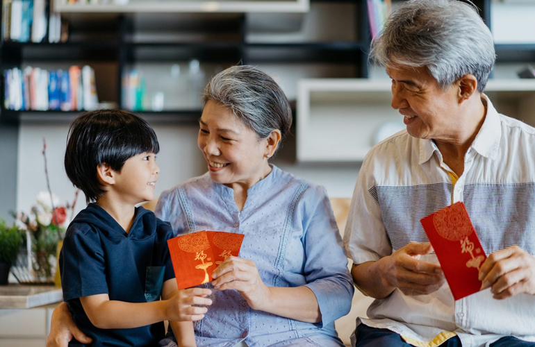 Hand out red envelopes