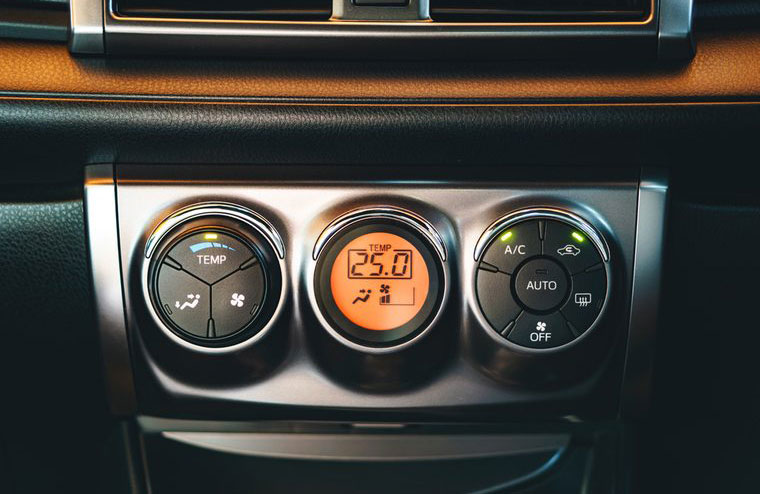 Turning on the AC in your car