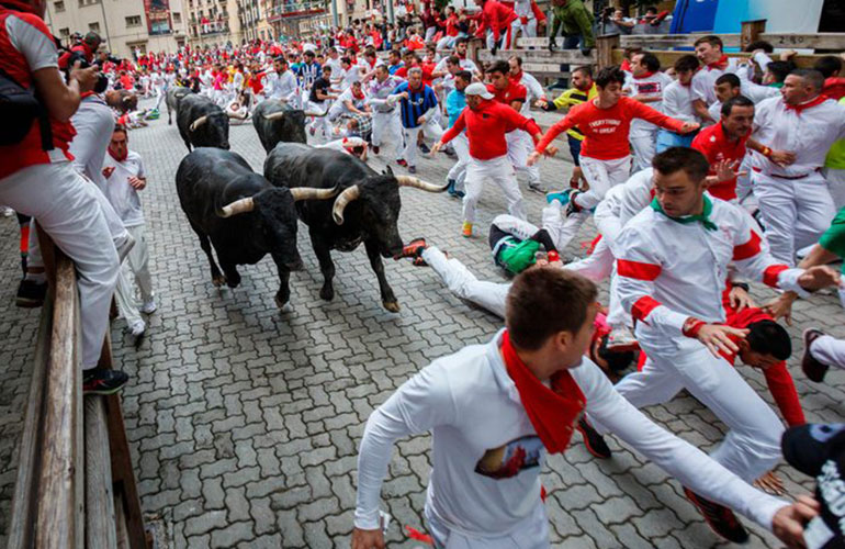 Running of the Bulls, Pamplona, Spain