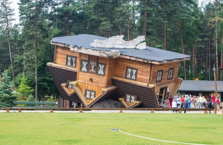 The upside down house in China