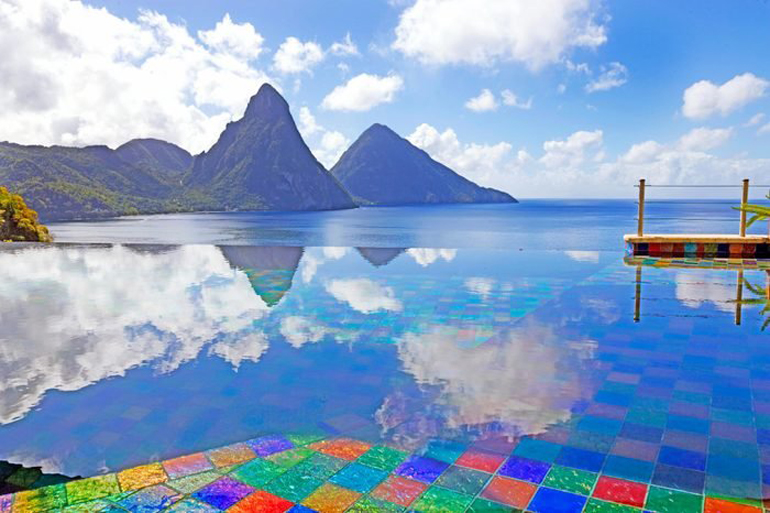 Jade Mountain Club Pool: Jade Mountain