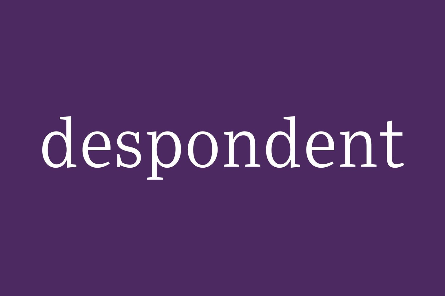 Fancy word for hopeless