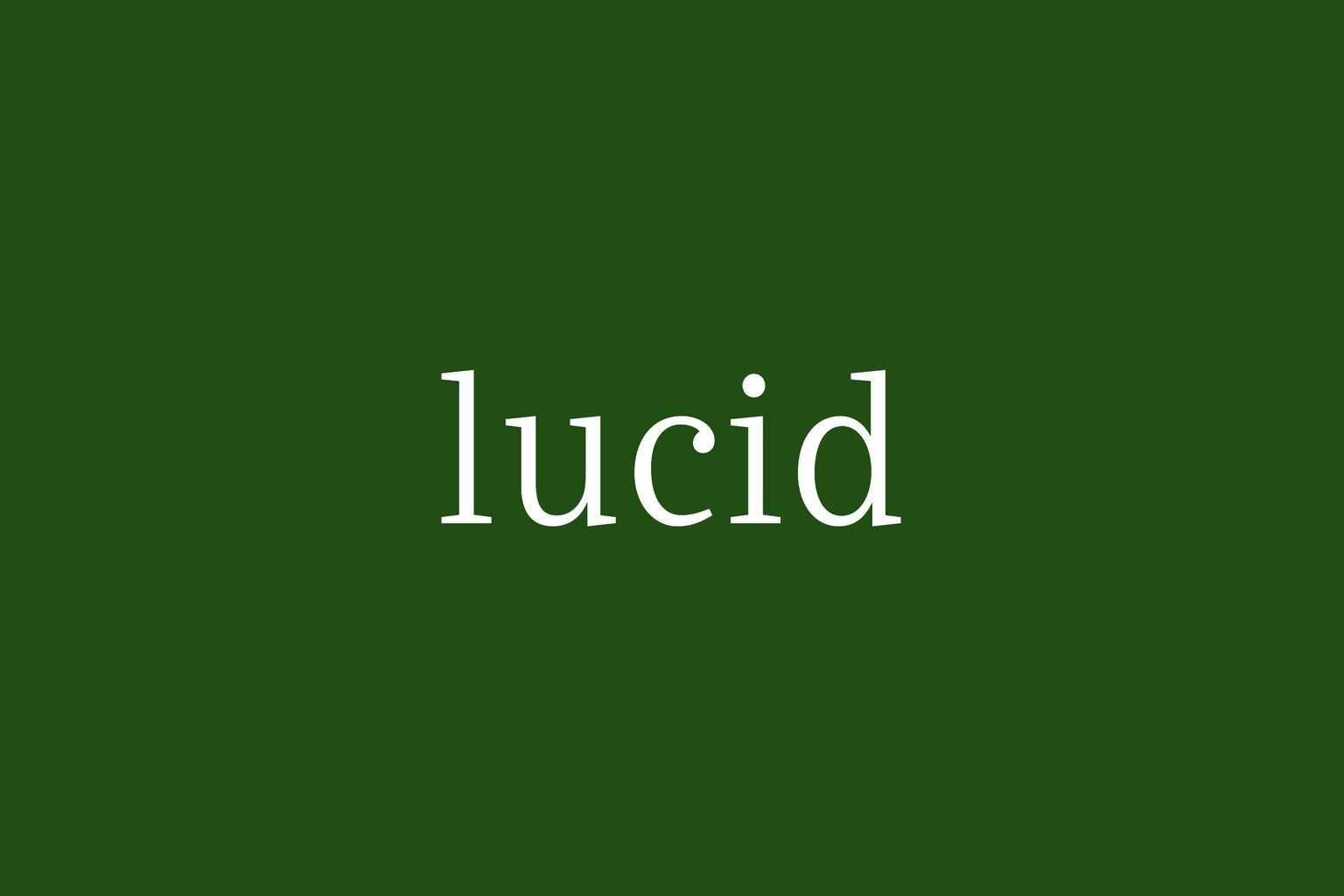 Fancy word for clear and intelligible