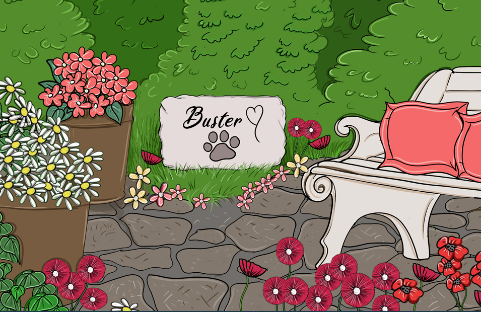 Bury the ashes in your garden