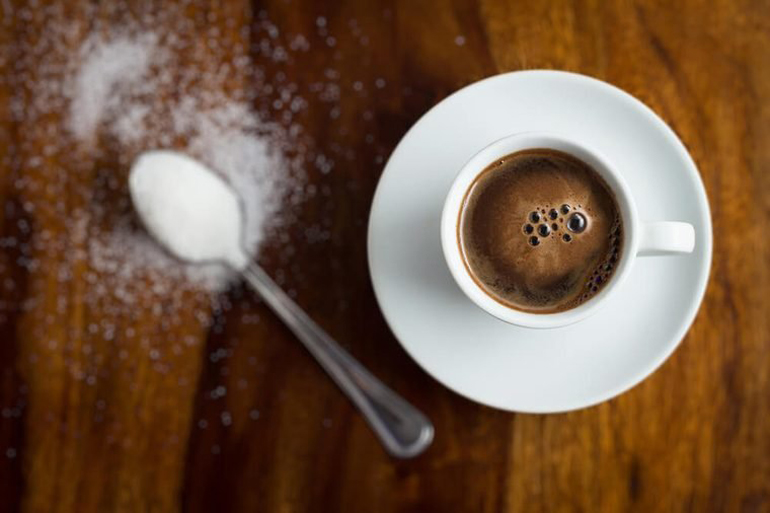 Coffee: sip with sugar
