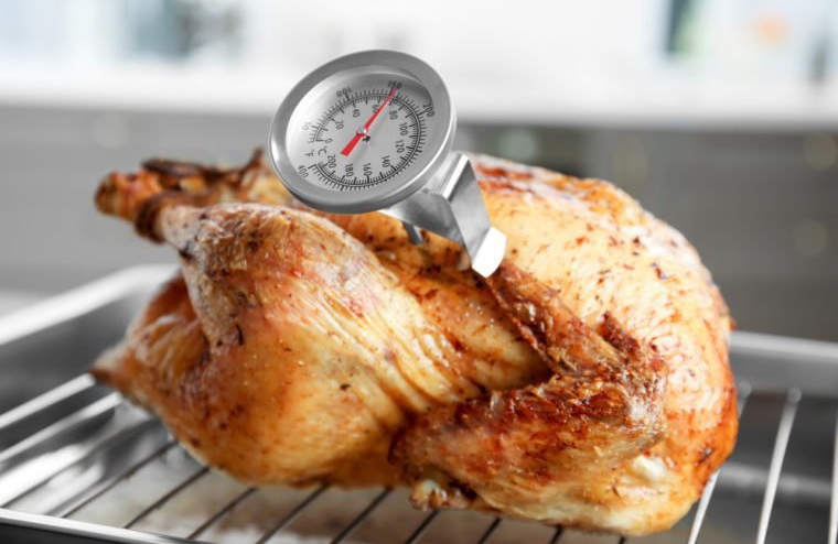 You don’t check the food’s temperature