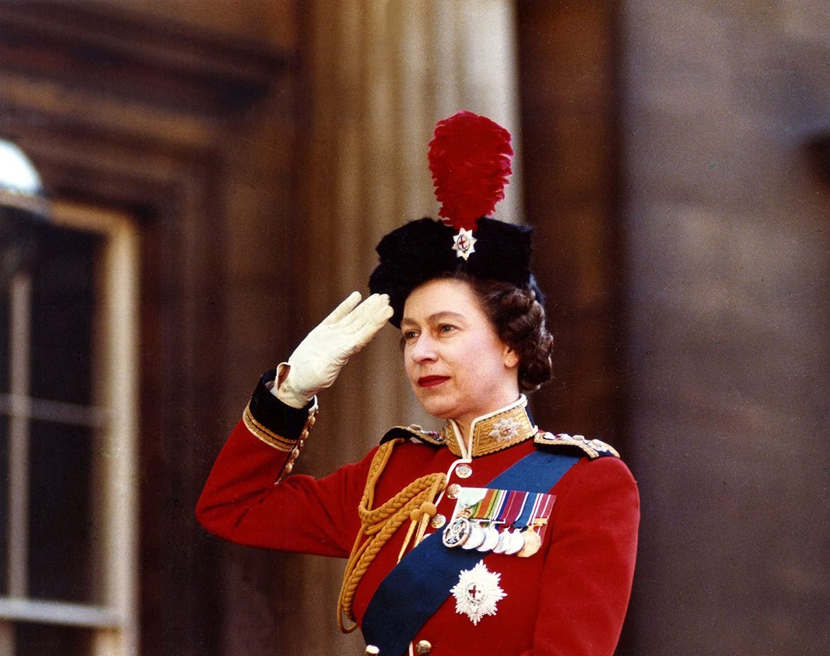 The scarlet tunic of the Grenadier Guards