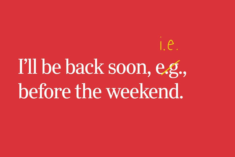“E.g.” vs “i.e.”