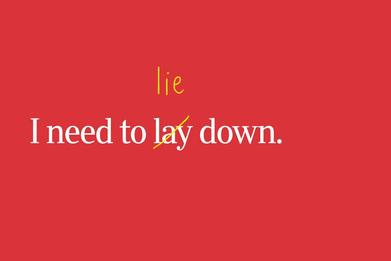 “Lay” or “lie”?