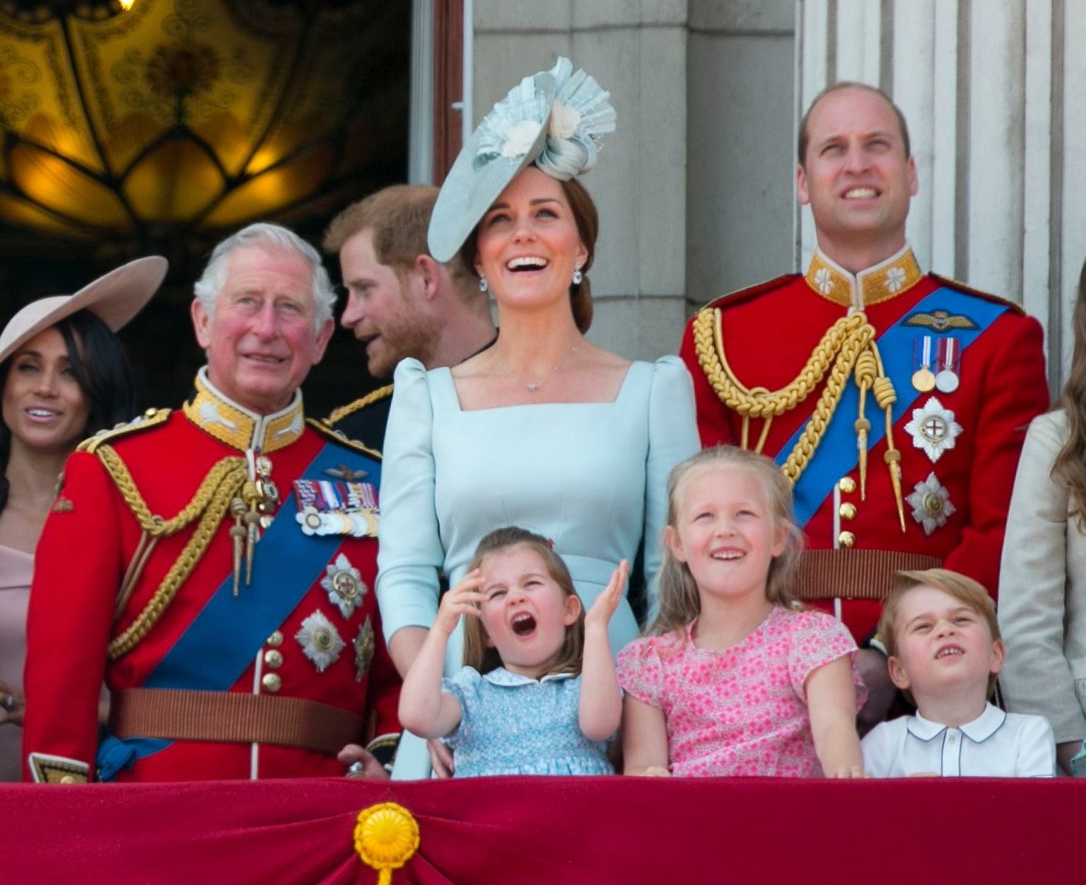 Five of the first six in line for the throne