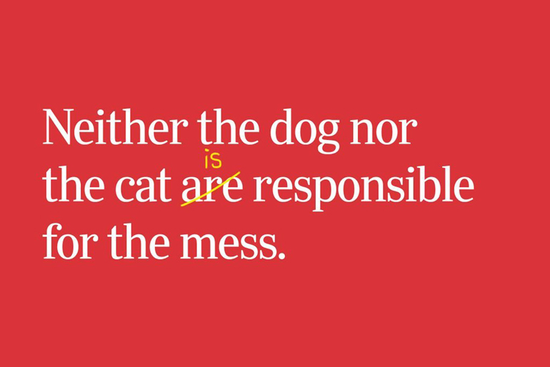 “Neither” – singular or plural?