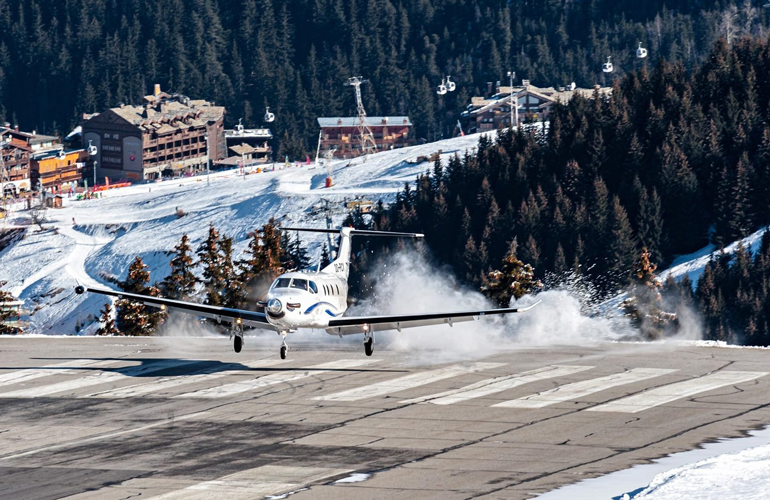 Courchevel Airport, France