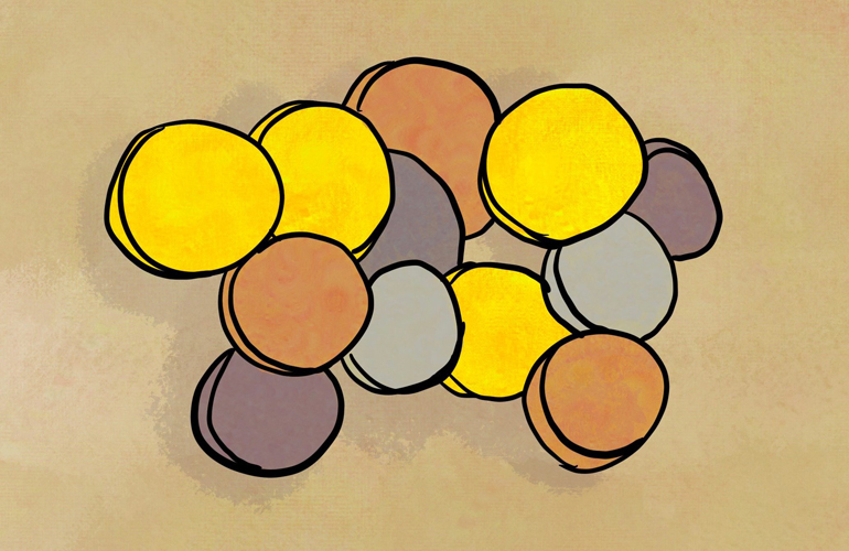 Kilos of coins