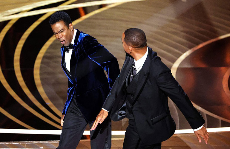 The slap heard around the world at the 94th Academy Awards