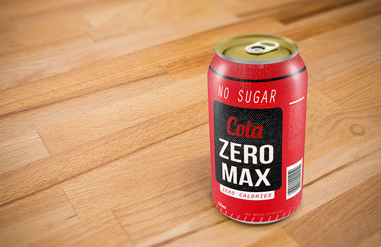 Drink carefully: Diet soft drink
