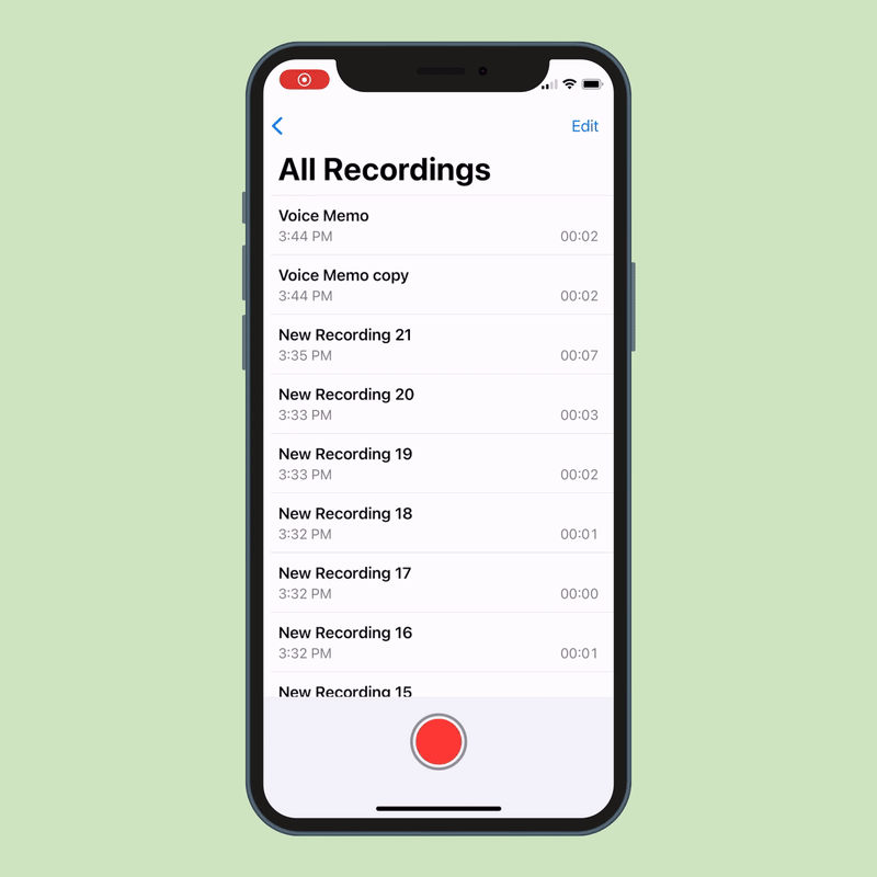 Copy a recording