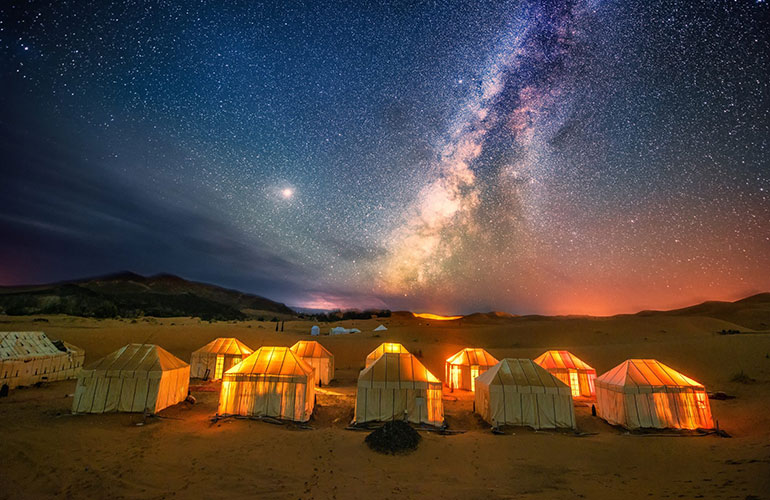 The Milky Way at the Sahara Desert