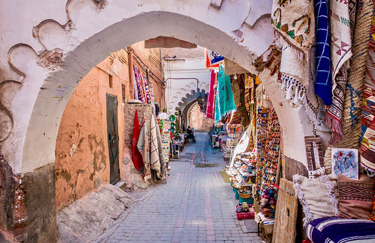 The souks of the medina