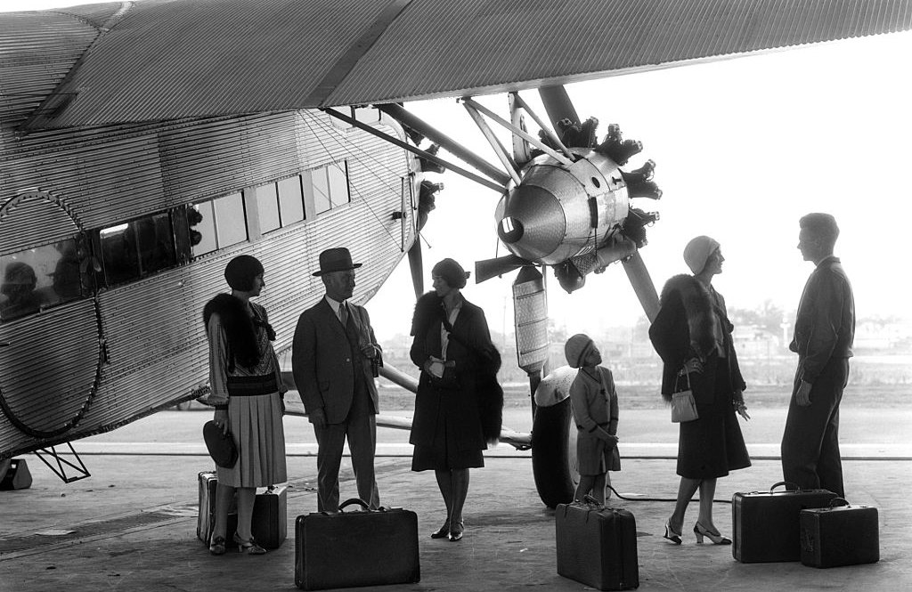 How did early aeroplane toilets function?