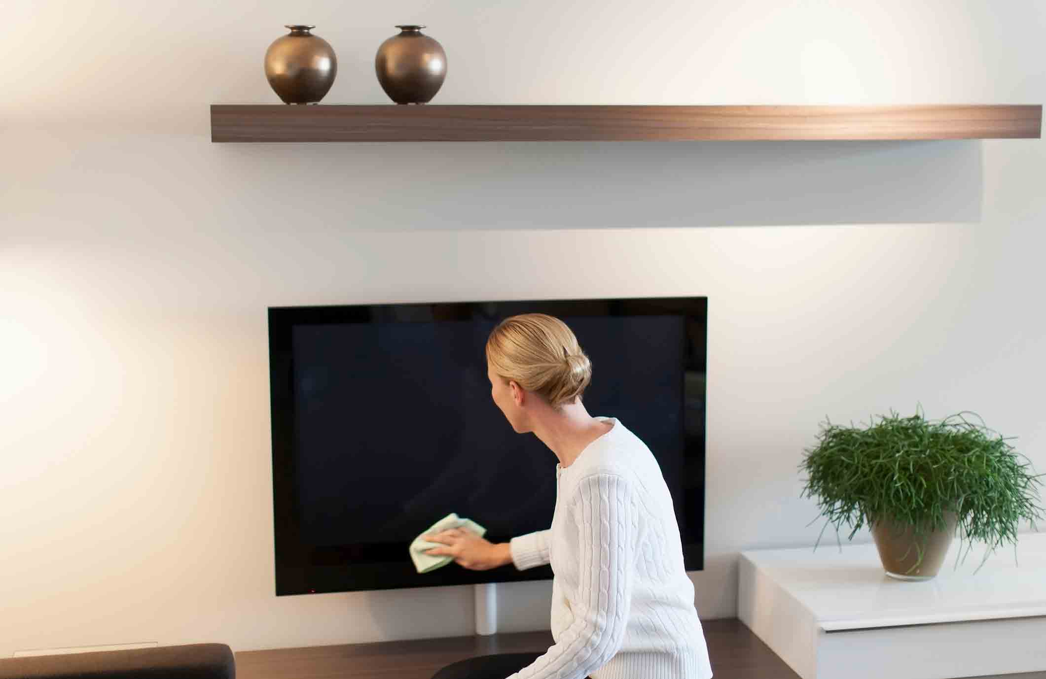 How to clean TV and media equipment