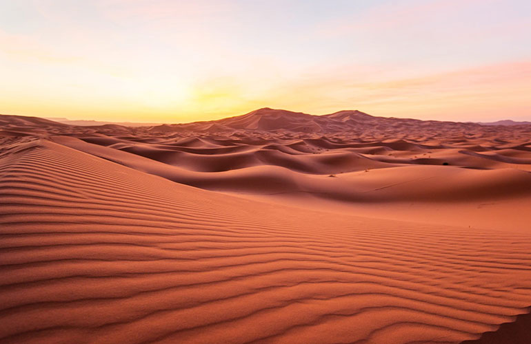 Sunrise in the Sahara