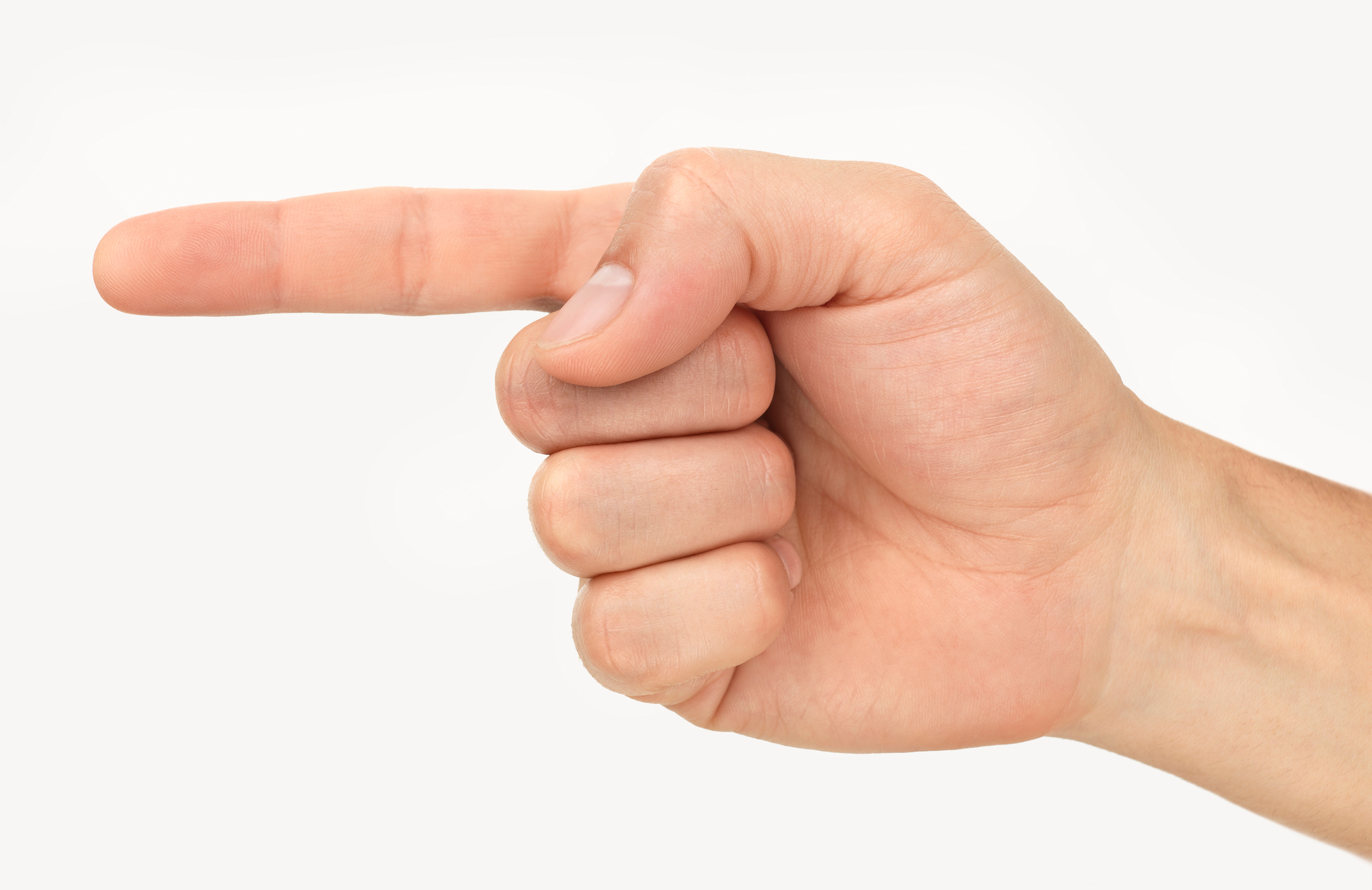 Malaysia: Pointing with your index finger