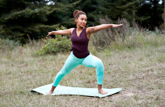 4. Warrior 2 (Virabhadrasana II)