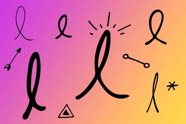How do you loop your lowercase “l”?