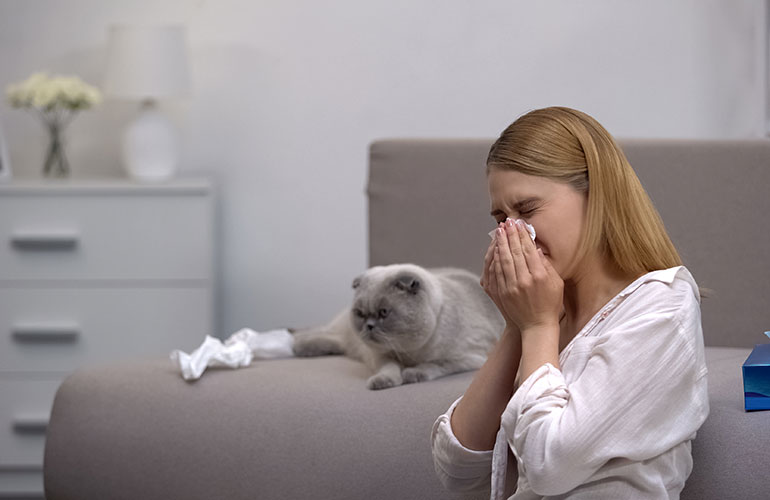 If you tell me that you’re allergic to your pet, then I know you’re really suffering