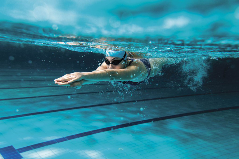 Vigorous swimming