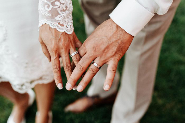 Wearing wedding rings