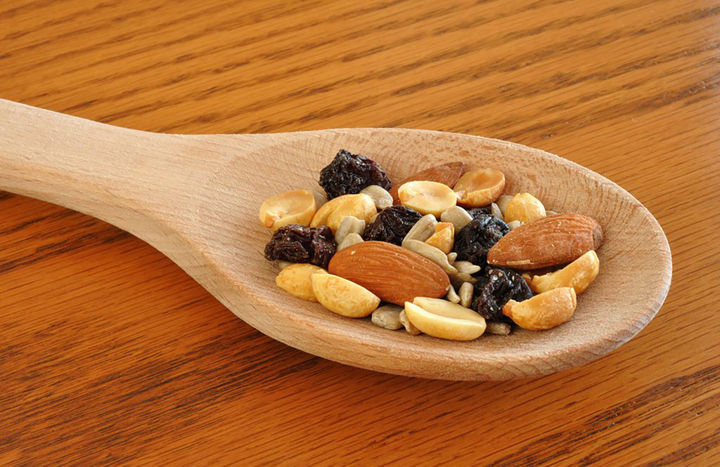 Keep trail mix in your car and office for the munchies
