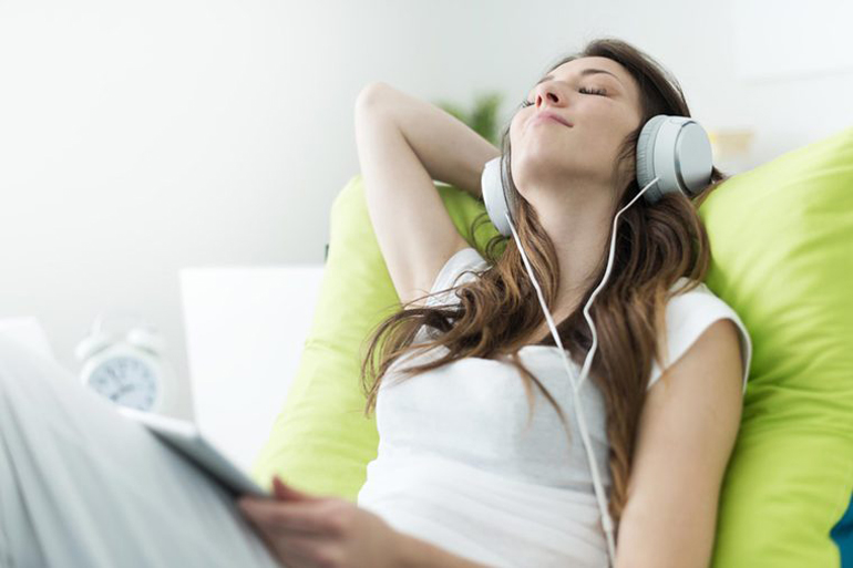 Listen to loud music