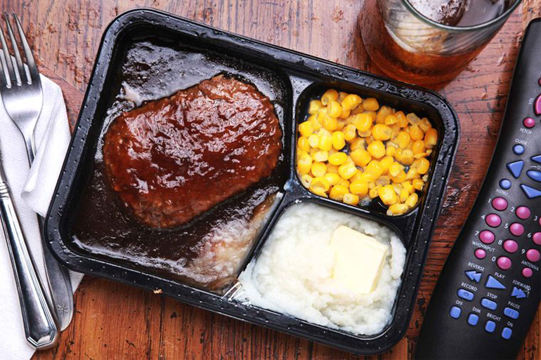 They pack a frozen dinner