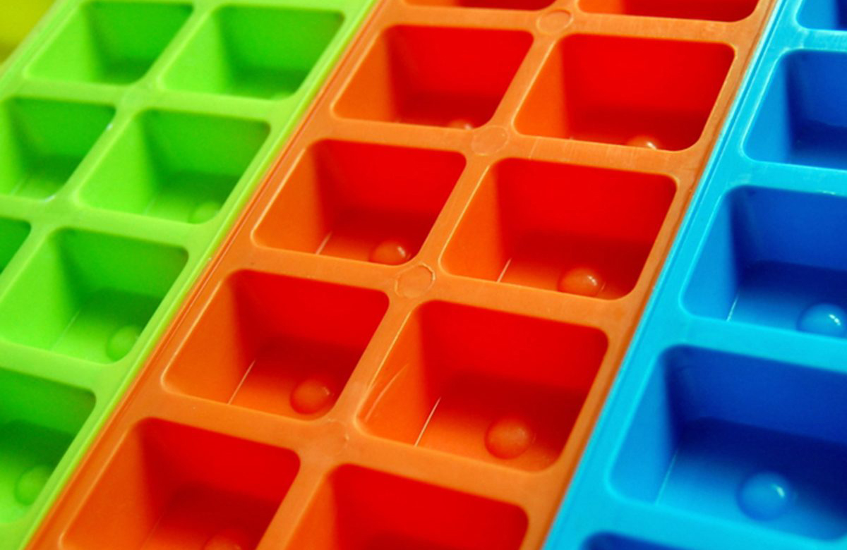Use an ice cube tray to organise the junk drawer