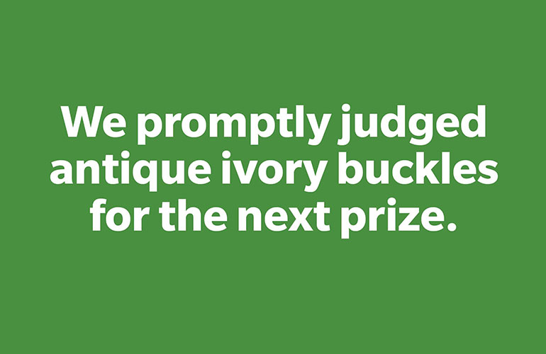Pangram #14: Antique ivory