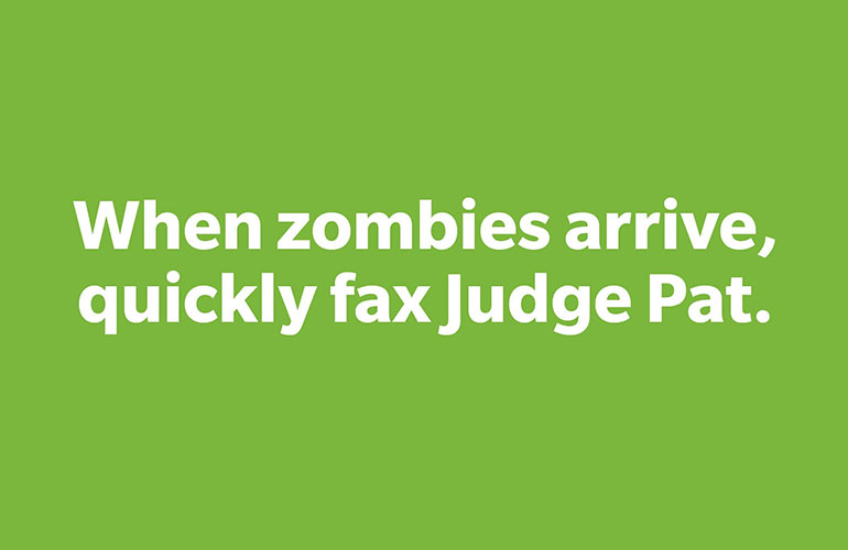 Pangram #16: Fax Judge Pat